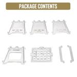 Camping Wood Stove Lightweight Stainless Steel Portable Backpacking Stove Folding Wood Burning Stove for Outdoor Hiking Camping Picnic Traveling