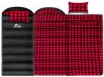 ORRSTAR Sleeping Bag Cold Weather Sleeping Bags for Adults 0 Degree Sleeping Bag with Pillow Extra Large Flannel Big and Tall XXL Warm Winter Zero Degree Camping