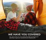 ORRSTAR Sleeping Bag Cold Weather Sleeping Bags for Adults 0 Degree Sleeping Bag with Pillow Extra Large Flannel Big and Tall XXL Warm Winter Zero Degree Camping