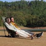 Wildhiker Portable High Back Folding Camping Chairs – Compact with Dual Sitting Modes, Pillow, Arm Pads and Side Pockets – Lightweight Chair for Motorcycle, RV, Festival, Travel – Green