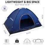1/2 personTent Waterproof & Windproof Family Tens Portable Camping-Tent All-Weather Backpacking-Tent for Camping/Hiking,Outdoor Adventures with Carry Bag,Lightweight