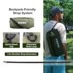 Wildhiker Portable High Back Folding Camping Chairs – Compact with Dual Sitting Modes, Pillow, Arm Pads and Side Pockets – Lightweight Chair for Motorcycle, RV, Festival, Travel – Green