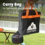 Cofiyard 20,000 BTUs Propane 2 Burner Camping Stove with Camping Cookware Overland Grey