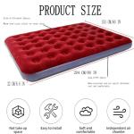 Onirii Queen Size Double Camping Air Mattress Bed with Air Pump,Inflatable Mattress,80"x 60"Thickened Portable Blow Up Air Mattress,Travel Sleeping Bed Pad for Camping Home Hiking