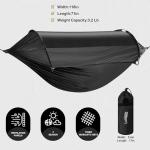 Lulladle Ultralight 2 Person Camping Hammock Mesh House Type Hammock Portable Travel Hanging Hammock 600lbs Durable Parachute Nylon Easy Setup and Pack for Backpacking Hiking Backyard