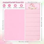 Toddler Nap Mat Kids Sleeping Bag 59‘’×24‘’, Soft Slumber Bag with Removable Pillow and Blanket for Kids Girls Boys,Roll Up Sleeping Mat Thick for Camping,Daycare, Kindergarden,Unicorn