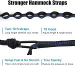 Camping Hammock for Outside,Double Hammock with Tree Straps(18+1Loops) 210T Nylon Parachute Lightweight Portable Hammock for Outdoor Travel,Hiking,Backpacking,Hunting,Outdoor,Beach,Camping Gear