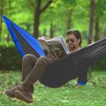 Camping Hammock for Outside,Double Hammock with Tree Straps(18+1Loops) 210T Nylon Parachute Lightweight Portable Hammock for Outdoor Travel,Hiking,Backpacking,Hunting,Outdoor,Beach,Camping Gear