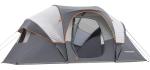 HIKERGARDEN 10 Person Camping Tent - Portable Large Family Tent for Camp, Windproof Fabric Dome Tent Outdoor for Hiking, Backpacking, Traveling - 14'x11'x74in(H) (Gray)