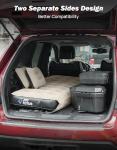 JOYTUTUS SUV Air Mattress,Foldable Camping Bed with Dual Air Chambers, Upgraded Flocking and Soft Surface Car Air Mattress, SUV Camping Tent Accessories with 2-in-1 Air Pump, 2 Pillows & Carry Bag