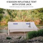 Naturehike Inflatable Tent, 4-8 Person Air Tent, 4 Season Inflatable Tents for Camping, Waterproof Windproof Inflatable House Tent for Adults, Easy Set up Inflatable Camping Tent