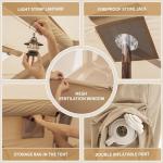 Naturehike Inflatable Tent, 4-8 Person Air Tent, 4 Season Inflatable Tents for Camping, Waterproof Windproof Inflatable House Tent for Adults, Easy Set up Inflatable Camping Tent