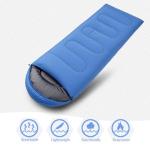 Wind Tour 3 Season Lightweight Waterproof Sleeping Bag Indoor & Outdoor for Hiking Backpacking Camping Traveling (Blue-1.0kg)