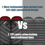 ShinHye 0 Degree Sleeping Bag for Adults - Cotton Flannel 4 Season Cold Weather Winter, XXL Big and Tall Camping Sleeping Bag with Compression Sack (Black1, 90"×35" Right Zip)