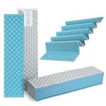 Ultralight Foam Sleeping Pad, Waterproof Closed Cell Foam Pad for Superior Insulation, Folding Sleeping Mat for Compact Storage, Foldable and Portable for Hiking and Camping (Blue)