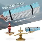 Ultralight Foam Sleeping Pad, Waterproof Closed Cell Foam Pad for Superior Insulation, Folding Sleeping Mat for Compact Storage, Foldable and Portable for Hiking and Camping (Blue)