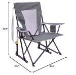 GCI Outdoor Comfort Pro Rocker Outdoor Rocking Chair with Beverage Holder