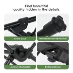 AXIONA ELEMENTS Camping Table, Lightweight and Portable Folding Table, Ideal for Camping, Hiking, Beach, Picnic, Travel, Backyard (Black)