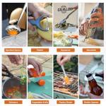 Gaialoop Camping Cooking Utensils Set 32 PCS Camp Kitchen Cookware Kit with Organizer Bag, Portable RV Camping Essentials Camper Must Haves for Cookouts Open Fire Pit