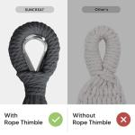 SUNCREAT Hammocks Outdoor Camping Double Hammock, Extra Large 2 Person Hammock for Camping, Dark Gray