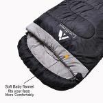 Londtren Large 0 Degree Sleeping Bags for Adults Cold Weather Sleeping Bag Camping Winter Below Zero 20 15 Flannel Big and Tall XXL