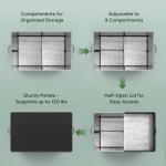 Cooler Bag – Soft Travel Cooler Holds 45 Cans, Stays Cold for 8H & Warm for 6H – Portable Car Trunk Organizer for Camping, Beach, Picnic