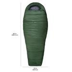 Amazon Basics 20°F Cold Weather Mummy Sleeping Bag, 82 Inches x 33 Inches, Olive Green