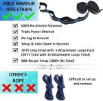 Gold Armour Camping Hammock - Portable Hammock Single Hammock Camping Accessories Gear for Outdoor Indoor Adult Kids, USA Based Brand (Black & Seafoam)