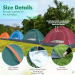 Woanger 10 Pack Bulk 2 Person Camping Tents for Homeless Lightweight Outdoor Tent with Rain Fly and Carrying Bag Waterproof Windproof Setup Pop Up for Homeless Camping Backpacking(Multicolor)