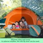 Woanger 10 Pack Bulk 2 Person Camping Tents for Homeless Lightweight Outdoor Tent with Rain Fly and Carrying Bag Waterproof Windproof Setup Pop Up for Homeless Camping Backpacking(Multicolor)