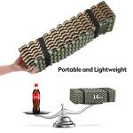 Foam Camping Pads for Hiking, Ultralight Closed Cell Mattress, Waterproof Soft Mat for Adults, Wide Picnic Yoga Mats, Folding Sleeping Pad for Outdoor Backpacking (Army Green-1Pack)