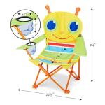 Melissa & Doug Sunny Patch Giddy Buggy Folding Lawn & Camping Chair (Frustration-Free Packaging)