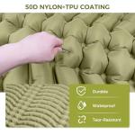 Yamokizy Double Camping Sleeping Pad, Ultra-Lightweight Inflatable Sleeping Mat with Built-in Pillow, Foot Pump, Compact and Portable, Ideal for Outdoor Camping Gear, Backpacking, Hiking(Duo)