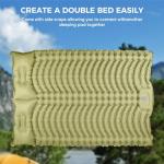 Yamokizy Double Camping Sleeping Pad, Ultra-Lightweight Inflatable Sleeping Mat with Built-in Pillow, Foot Pump, Compact and Portable, Ideal for Outdoor Camping Gear, Backpacking, Hiking(Duo)