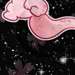 QOOMO Axolotl Cherry Blossom Printed Camping Sleeping Bags,3 Season Warm & Cool Weather,Lightweight,Waterproof Sleeping Bags for Adults & Kids,Traveling,and Outdoors,Camping Gear Equipment,31x90inch