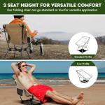 Oragati Lightweight Camping Chair, Portable Folding Chair for Camp, Backpacking, Beach, Hiking, Outdoors, Picnics, Khaki