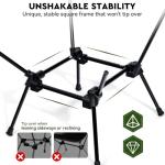 Oragati Lightweight Camping Chair, Portable Folding Chair for Camp, Backpacking, Beach, Hiking, Outdoors, Picnics, Khaki