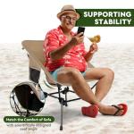 Oragati Lightweight Camping Chair, Portable Folding Chair for Camp, Backpacking, Beach, Hiking, Outdoors, Picnics, Khaki