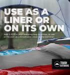 Tough Outdoors Sleeping Bag Liner - Adult Sleep Sack & Travel Sheets-Travel Sleep Sack for Backpacking -Sleeping Bag Liners - Gray with Zipper