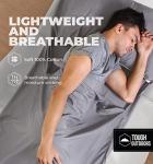 Tough Outdoors Sleeping Bag Liner - Adult Sleep Sack & Travel Sheets-Travel Sleep Sack for Backpacking -Sleeping Bag Liners - Gray with Zipper