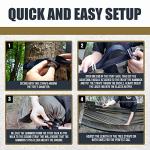 Onewind 11ft Camping Hammock with Mosquito Net and Structure Ridgeline, Lightweight Portable Hammock with 12ft Tree Straps Ideal for Outdoor Hiking Backpacking, OD Green