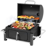 Portable Charcoal Grill, Tabletop Outdoor Barbecue Smoker, Small BBQ Grill for Outdoor Cooking Backyard Camping Picnics Beach by DNKMOR