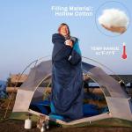 Elevon Sleeping Bag for Adults Teens Kids Cold Warm Weather, Portable Waterproof & Lightweight, Compact with Compression Sack, for 3-4 Seasons Camping, Backpacking, Hiking, Travel, Indoors Outdoors