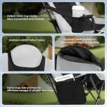 OUTSIDER Heated Camping Chair Heavy Duty 3-Position Folding Camp Chair with 3 Heat Levels, Cup Holder & Side Storage - Outdoor Heating Camping Chair for Adults, Supports 350lbs,Battery Not Included