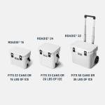 YETI Roadie 24 Hard Cooler with DoubleDuty Shoulder Strap and Drain Plug, Black Forest Green