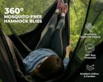 Foxelli XL Hammock Net – 12ft Net for Hammocks, Lightweight Portable Hammock Netting, Fast and Easy Set Up, Fits All Camping Hammocks
