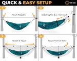 Foxelli XL Hammock Net – 12ft Net for Hammocks, Lightweight Portable Hammock Netting, Fast and Easy Set Up, Fits All Camping Hammocks