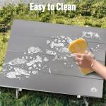Night Cat Camping Table Folding: Small Portable Lightweight Table for Camp Outdoor Picnic Backpacking Aluminum