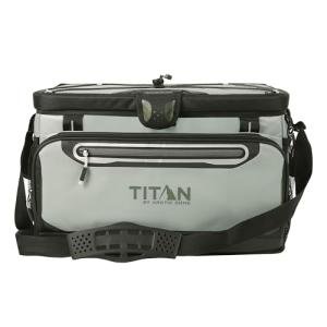 Titan by Arctic Zone 48 Can Zipperless Soft Cooler with HardBody Liner, Seagrass