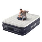 VOSSER Air Mattress Full with Built in Pump,18''Inflatable Mattress of Upgraded Vertical Beams,Self Inflatable/Deflation Blow Up Mattress in 3 Mins,Flocked Top Airbed with Carry Bag for Home, Camping